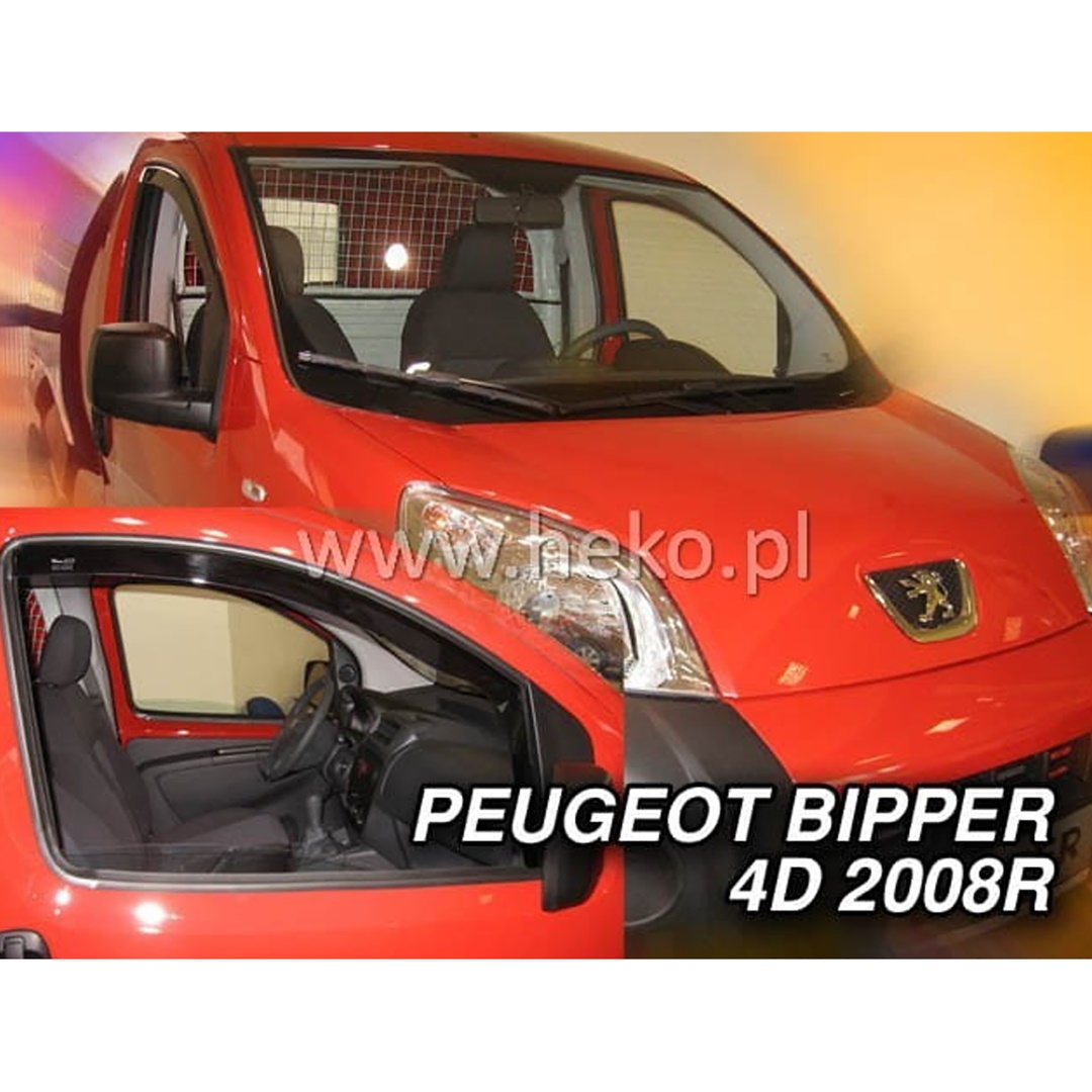 Ανεμοθραυστες Για Fiat Fiorino / Qubo 4D/5D 2008-2020 / Peugeot Bipper / Citroen Nemo Ζευγαρι Van Απο Ευκαμπτο Φιμε Πλαστικο HEKO - 2 Τεμ. - Thumbnail 3