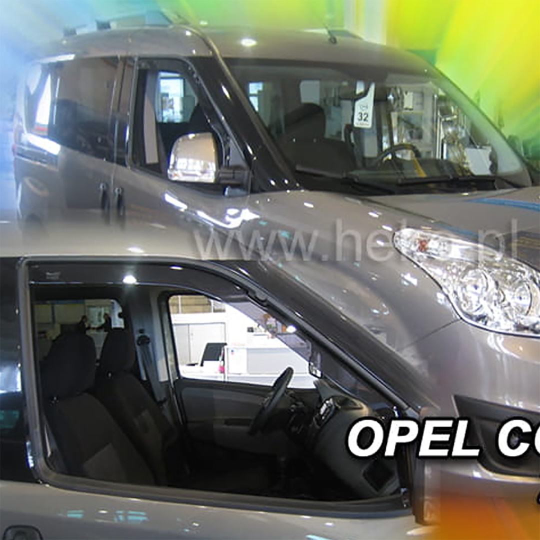 Ανεμοθραυστες Για Fiat Doblo 2010-2022 / Opel Combo D 2011-2018 Ζευγαρι Απο Ευκαμπτο Φιμε Πλαστικο HEKO - 2 Τεμ. - Thumbnail 2