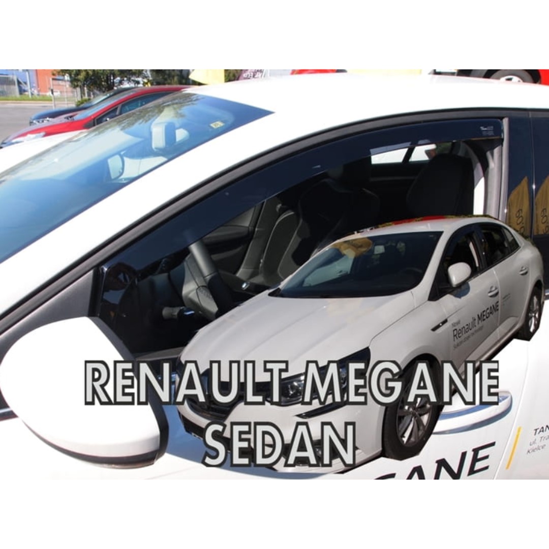 Ανεμοθραυστες Για Renault Megane 5D 2016+ Ζευγαρι Απο Ευκαμπτο Φιμε Πλαστικο HEKO - 2 Τεμ. - Thumbnail 3