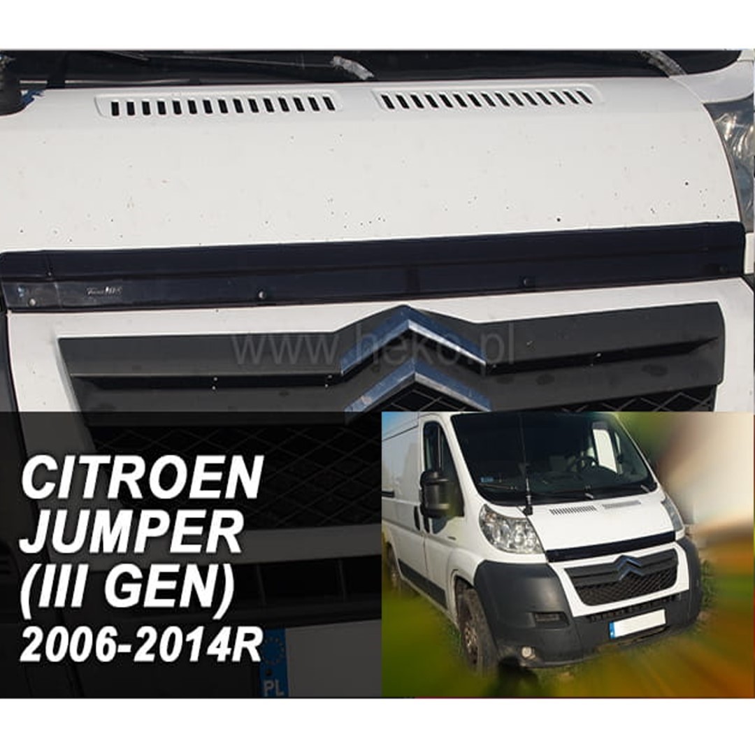 Ανεμοθραυστης Καπω Αυτοκινητου Για Fiat Ducato Iii / Citroen Jumper Ii / Peugeot Boxer Ii 2006-2014 Απο Ευκαμπτο Φιμε Πλαστικο HEKO - 1 Τεμ. - Thumbnail 2