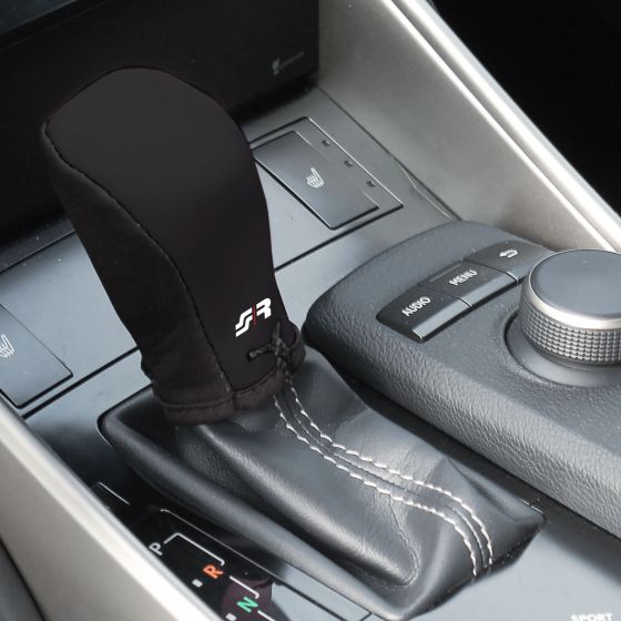 Καλυμμα Για Πομολο Ταχυτητων Gear Knob Cover Μαυρο Μικροφιμπρα - Thumbnail 2
