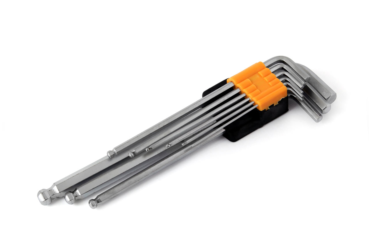 Amio - Σετ Κλειδιά Άλεν Imbus Μακριά 230mm IKL Τ10-Τ50 για Πρόσβαση σε Δύσκολα Σημεία με Αντοχή και Σταθερό Κράτημα - 9 Τεμ. (01721/AM)