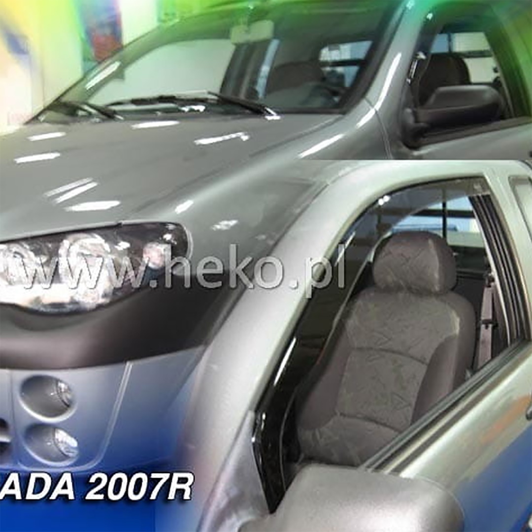 Ανεμοθραυστες Για Fiat Strada 2D 1998-2007 Ζευγαρι Απο Ευκαμπτο Φιμε Πλαστικο HEKO - 2 Τεμ.