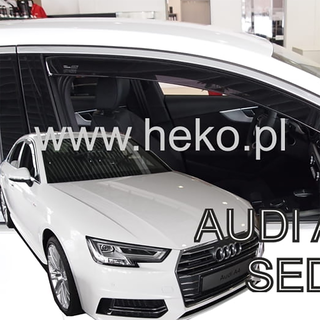 Ανεμοθραυστες Για Audi A4 / B9 4D/5D Sedan Avant 2016-2021 / Allroad Ζευγαρι Απο Ευκαμπτο Φιμε Πλαστικο HEKO - 2 Τεμ.