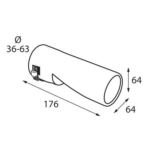 Ακρο Εξατμισης TS-69 36-63MM Κομμενο - Thumbnail 3