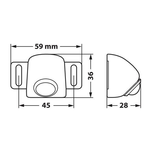 Βοηθητικο Φως Οπισθεν 12/24V 6LED 4W 500LM 6.000K LED-projector 59X36X28MM Λευκο Φως Αδιαβροχο - Thumbnail 7