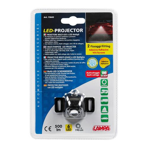 Βοηθητικο Φως Οπισθεν 12/24V 6LED 4W 500LM 6.000K LED-projector 59X36X28MM Λευκο Φως Αδιαβροχο - Thumbnail 6