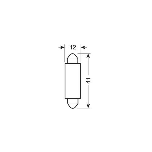 Λαμπακι Πλαφονιερας 9-32V 12X41MM 120LM Λευκο MEGA-LED12 (διπλης Πολικοτητας) Blister 1τεμ. - Thumbnail 4
