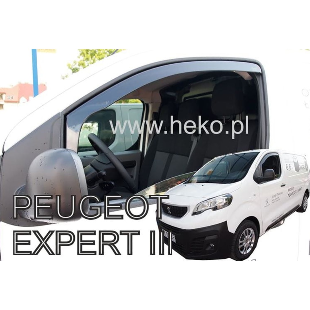 Ανεμοθραυστες Για Citroen Jumpy 3 / Spacetourer / Toyota Proace 2 / Peugeot Expert 3 / Traveller 2016+ / Opel Vivaro 3 2019+ Ζευγαρι Van Απο Ευκαμπτο Φιμε Πλαστικο HEKO - 2 Τεμ. - Thumbnail 2
