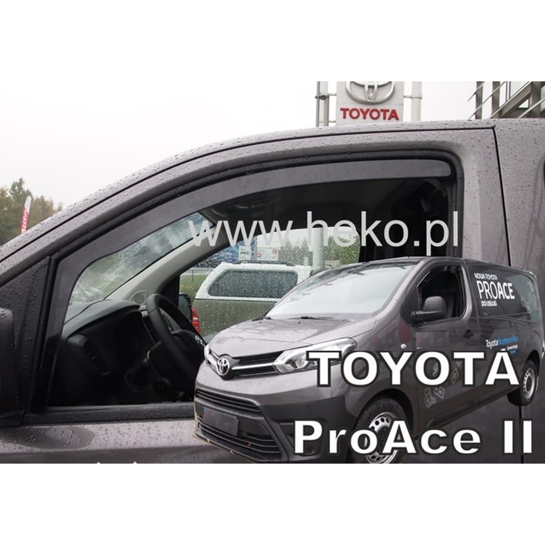 Ανεμοθραυστες Για Citroen Jumpy 3 / Spacetourer / Toyota Proace 2 / Peugeot Expert 3 / Traveller 2016+ / Opel Vivaro 3 2019+ Ζευγαρι Van Απο Ευκαμπτο Φιμε Πλαστικο HEKO - 2 Τεμ. - Thumbnail 3