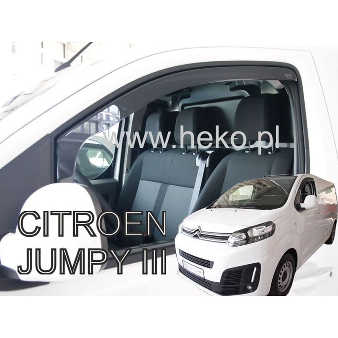Ανεμοθραυστες Για Citroen Jumpy 3 / Spacetourer / Toyota Proace 2 / Peugeot Expert 3 / Traveller 2016+ / Opel Vivaro 3 2019+ Ζευγαρι Van Απο Ευκαμπτο Φιμε Πλαστικο HEKO - 2 Τεμ. - Thumbnail 6