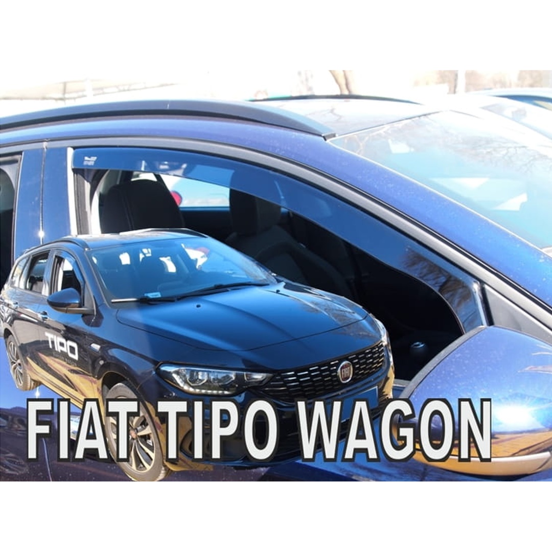 Ανεμοθραυστες Για Fiat Tipo 4D/5D Sedan Htb Wagon 2016-2020 Ζευγαρι Απο Ευκαμπτο Φιμε Πλαστικο HEKO - 2 Τεμ. - Thumbnail 2