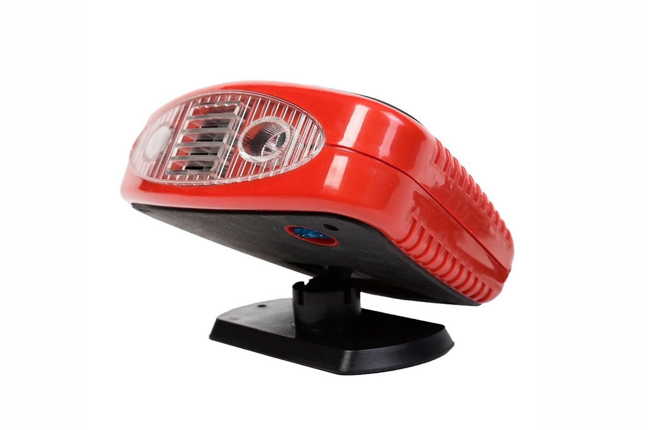Amio - Αερόθερμο Αυτοκινήτου Tornado 3 σε 1 12V 150W με Φωτισμό LED για Θέρμανση Ξεπάγωμα Παρμπρίζ και Ανεμιστήρα - 1 τεμ. (01326/AM)