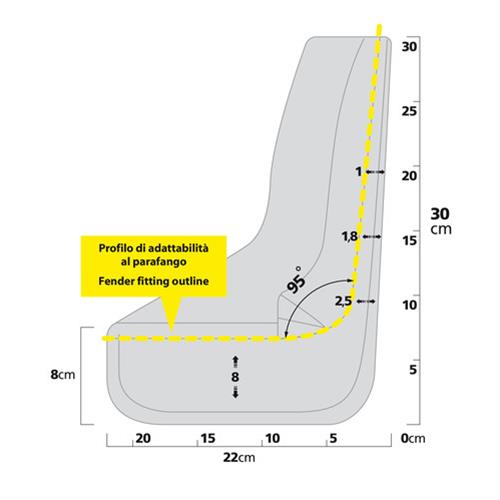 Λασπωτηρες Splash-guards Contour 22X29CM TYPE-2 2τεμ. - Thumbnail 5