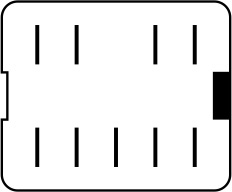 Renault Megane 1 9PIN Διακοπτης Αλαρμ ORIG.7700841043 - Thumbnail 2