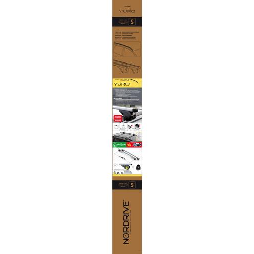 Μπαρες Οροφης Yuro (m) 120CM Αλουμινιου 2τεμ. Με Κλειδαριες Για Οχηματα Με Standard Railing - Thumbnail 3