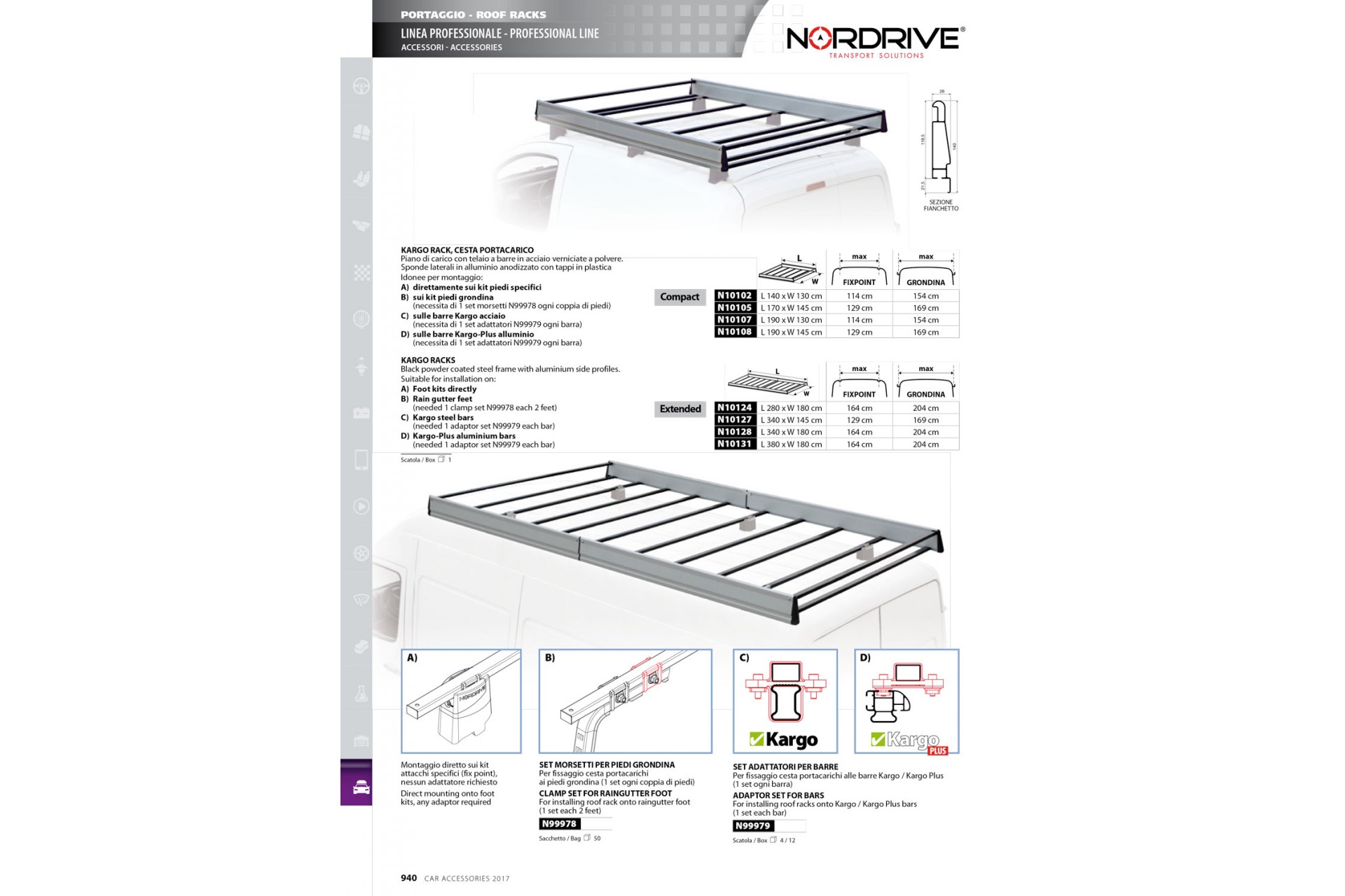 Σχαρα Οροφης Kargo Rack 340X145CM Σιδερενια Με Πλαινα Προφιλ Αλουμινιου - Thumbnail 4