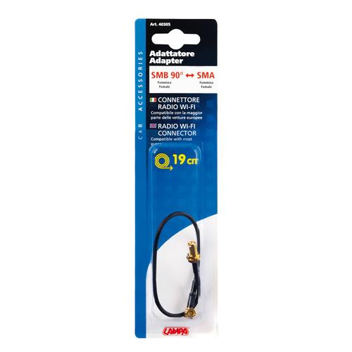 Ανταπτορας Κεραιας Wi-fi SMB90/SMA (απο Θηλυκο Σε Θηλυκο) 19CM - Thumbnail 2