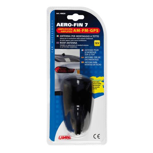Κεραια Καρχαριας Aero-fin 7 12V Μαυρη Am/fm/gps Με Ενισχυτη Σηματος 68X116X66MM - Thumbnail 2