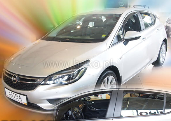 ΑΝΕΜΟΘΡΑΥΣΤΕΣ ΓΙΑ OPEL ASTRA K 5D 2015+ HTB / SPORTS TOURER  ΖΕΥΓΑΡΙ ΑΠΟ ΕΥΚΑΜΠΤΟ ΦΙΜΕ ΠΛΑΣΤΙΚΟ HEKO - 2 ΤΕΜ.