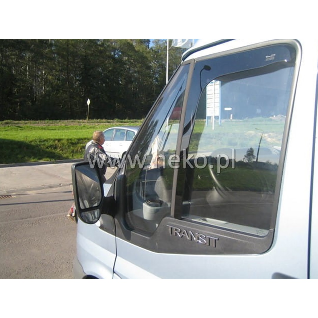 Ανεμοθραυστες Για Ford Transit 7 2D 05/2006+ Ζευγαρι Van Απο Ευκαμπτο Φιμε Πλαστικο HEKO - 2 Τεμ.