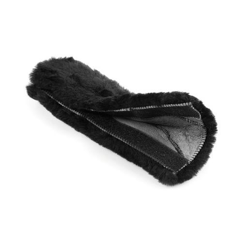 Μαξιλαρακι Ζωνης Μαυρο Γουνινο Χνουδωτο Sheepskin (26X9 Cm) - 1τεμ. - Thumbnail 3