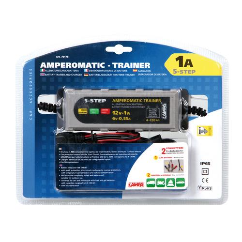 Φορτιστης Μπαταριας Amperomatic Trainer - 6/12V 1A - Thumbnail 4