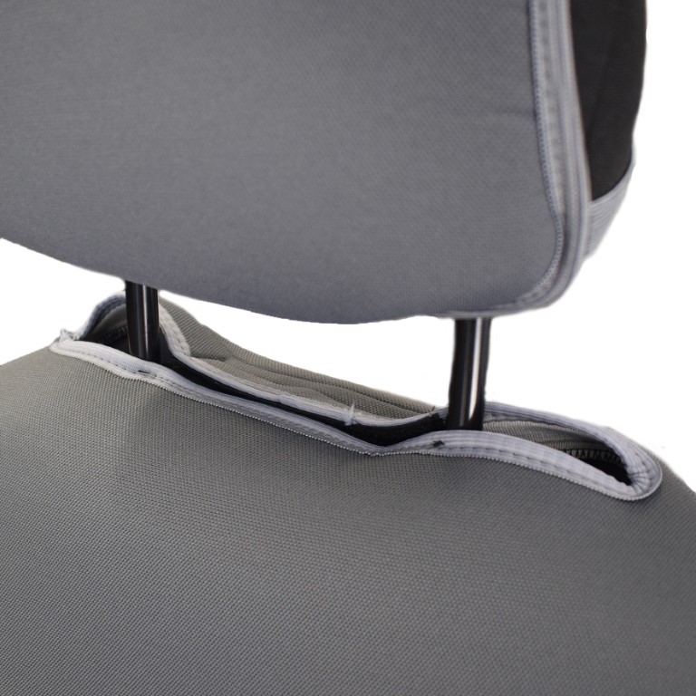 Ημικαλυμματα Καθισματων Bucket Recaro Γκρι Με Υποδοχη Προσκεφαλου Με Velcro Και Προσκεφαλα 2τεμ. - Thumbnail 3