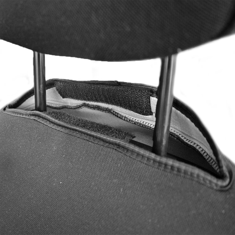 Ημικαλυμματα Καθισματων Bucket Recaro Μαυρα Με Υποδοχη Προσκεφαλου Με Velcro Και Προσκεφαλα (2 Τεμ.) - Thumbnail 3