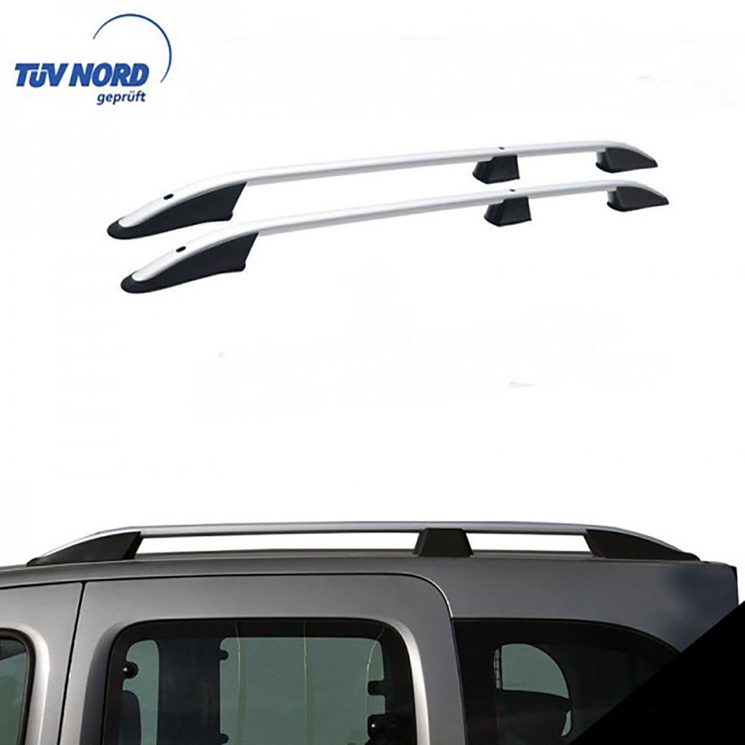 Μπαρες Οροφης Για Mercedes Citan Elegance W415 2013+ Μακρυ / Renault Kangoo 2008-2021 Παραλληλες Αλουμινιου L2 Ασημι - Thumbnail 5