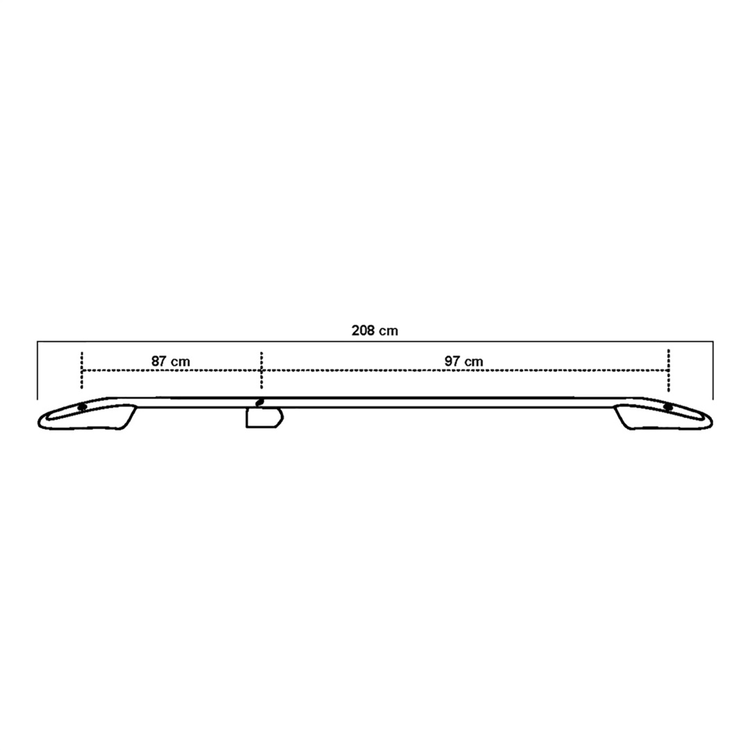 Μπαρες Οροφης Για Mercedes Citan Elegance W415 2013+ Μακρυ / Renault Kangoo 2008-2021 Παραλληλες Αλουμινιου L2 Ασημι - Thumbnail 7