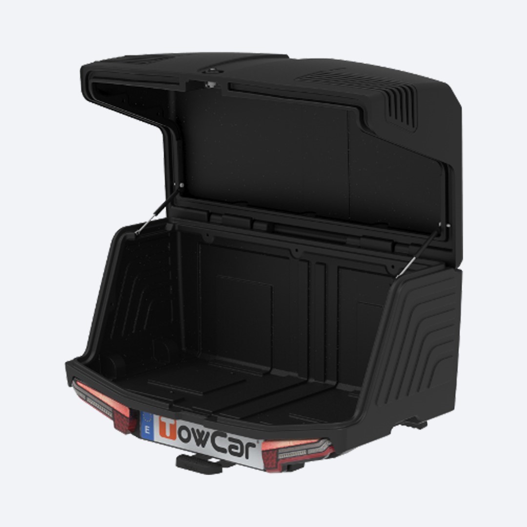 Μπαγκαζιερα Κοτσαδορου 400 Lt Towbox V3 Urban Black (μαυρο) Με LED Φαναρια - Thumbnail 2