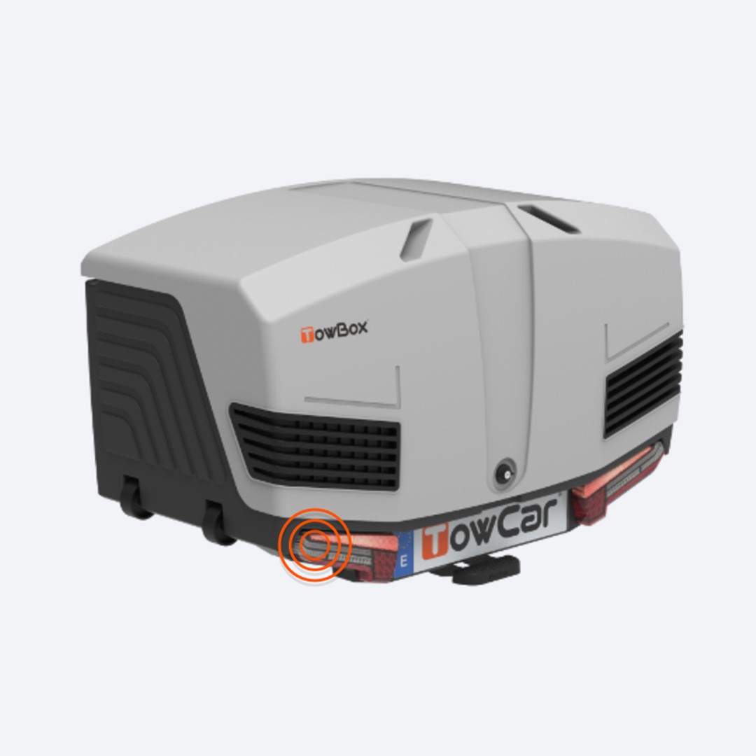 Μπαγκαζιερα Κοτσαδορου 400 Lt Towbox V3 Classic Grey (γκρι) Με LED Φαναρια - Thumbnail 3