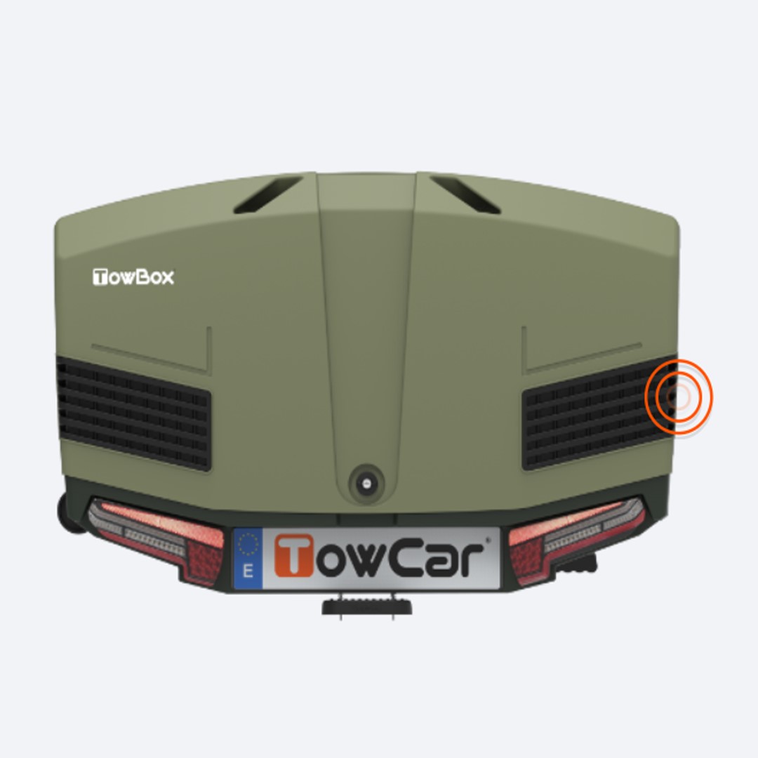 Μπαγκαζιερα Κοτσαδορου 400 Lt Towbox V3 Camper Green (πρασινο) Με LED Φαναρια - Thumbnail 5