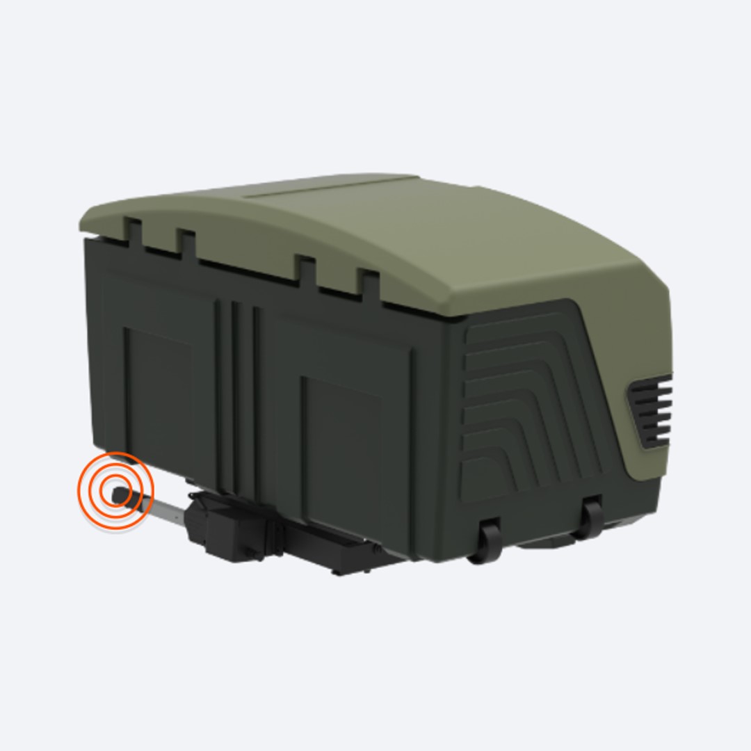 Μπαγκαζιερα Κοτσαδορου 400 Lt Towbox V3 Camper Green (πρασινο) Με LED Φαναρια - Thumbnail 8
