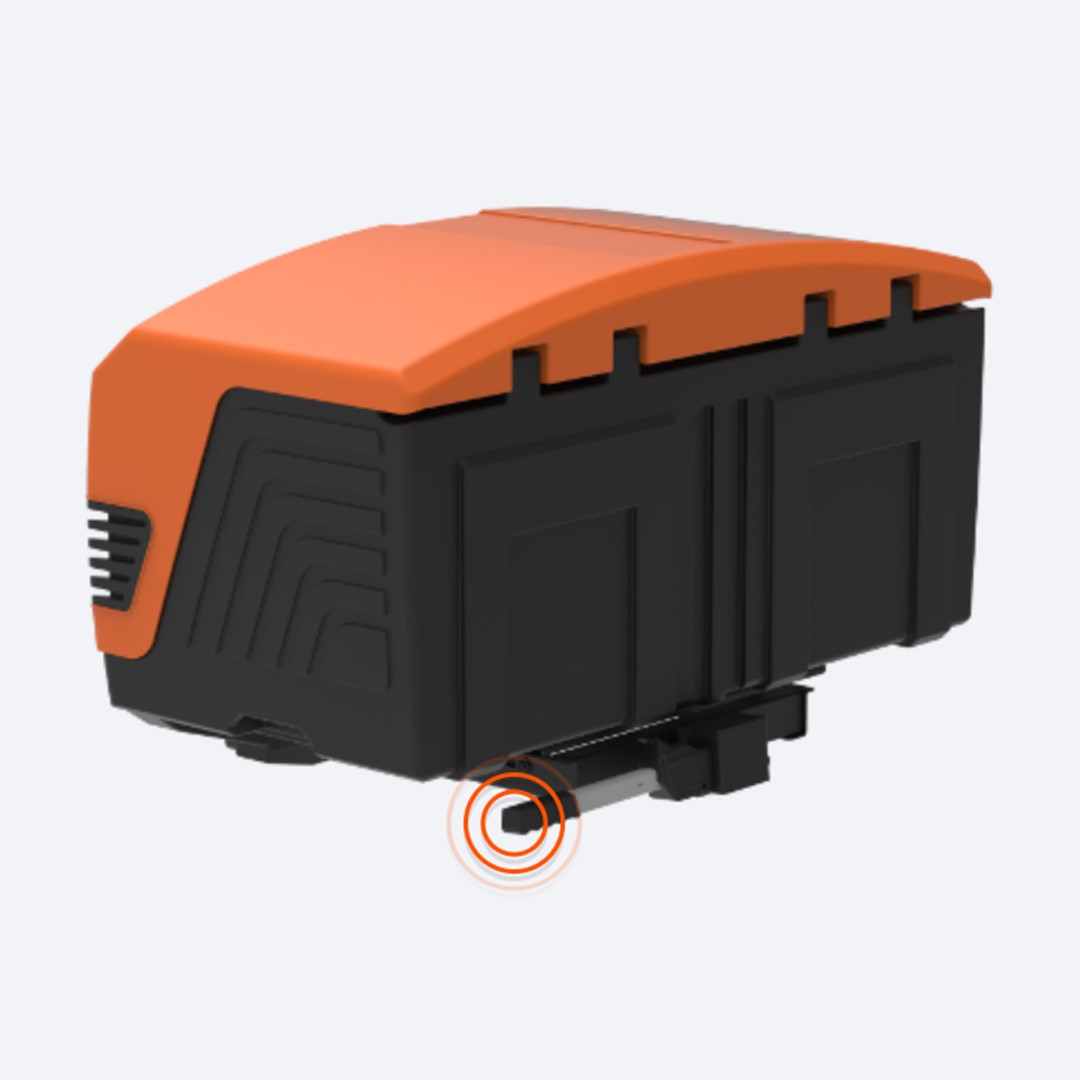 Μπαγκαζιερα Κοτσαδορου 400 Lt Towbox V3 Sport Orange (πορτοκαλι) Με LED Φαναρια - Thumbnail 6