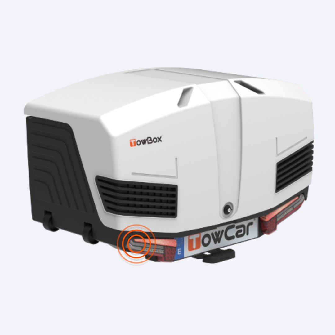 Μπαγκαζιερα Κοτσαδορου 400 Lt Towbox V3 Arctic White (λευκο) Με LED Φαναρια - Thumbnail 3