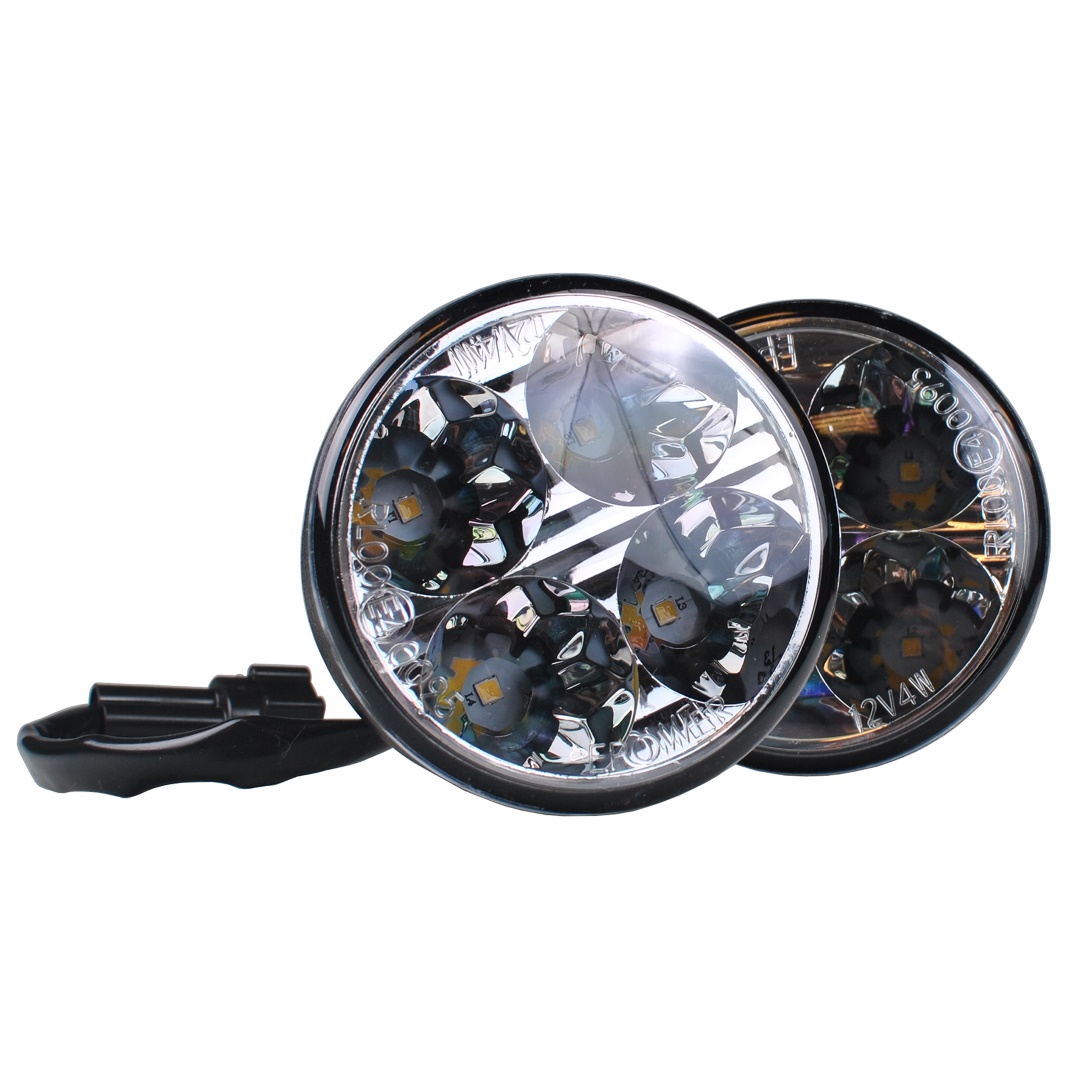 Drl 225SE 12V Osram Προσθετο Daytime Διεθνη Osram Με 2X4HP LED Στρογγυλο 70X36MM 2τεμ. M-TECH - Thumbnail 3