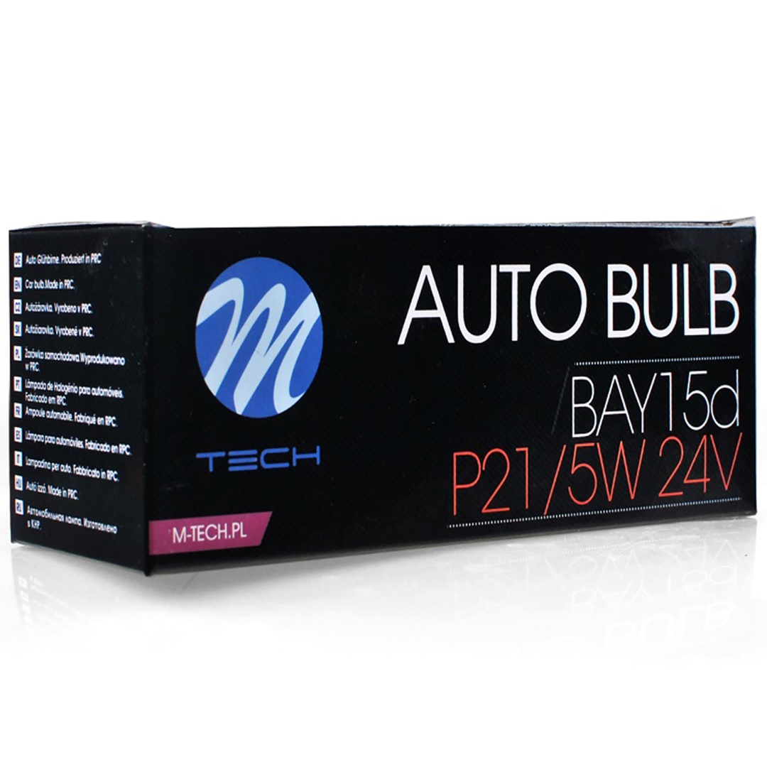 P21/5W 24V 21/5W BAY15D Διπολικο Standard Αλογονου Κουτι 10τεμ. M-TECH - Thumbnail 2