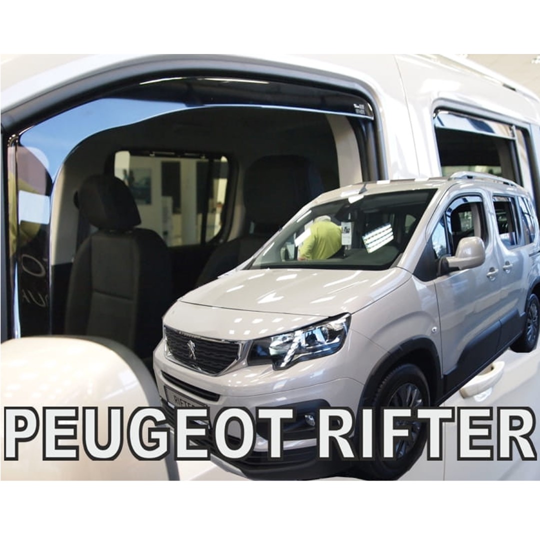 Ανεμοθραυστες Για Citroen Berlingo Iii/peugeot Rifter/opel Combo E 4D/5D Lov 2018+ Σετ Αυτοκινητου Απο Ευκαμπτο Φιμε Πλαστικο HEKO - 4 Τεμ. - Thumbnail 3