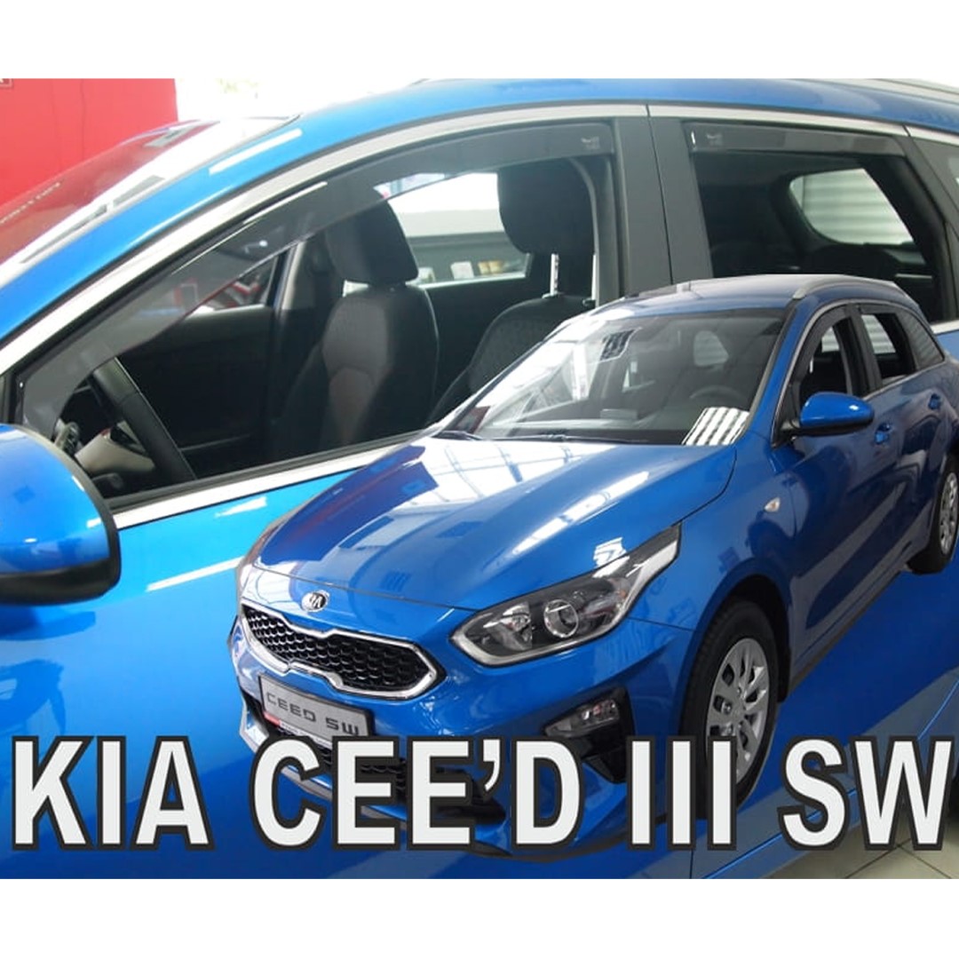 Ανεμοθραυστες Για Kia Ceed Iii Sw 5D 2018+ Σετ Αυτοκινητου Απο Ευκαμπτο Φιμε Πλαστικο HEKO - 4 Τεμ.