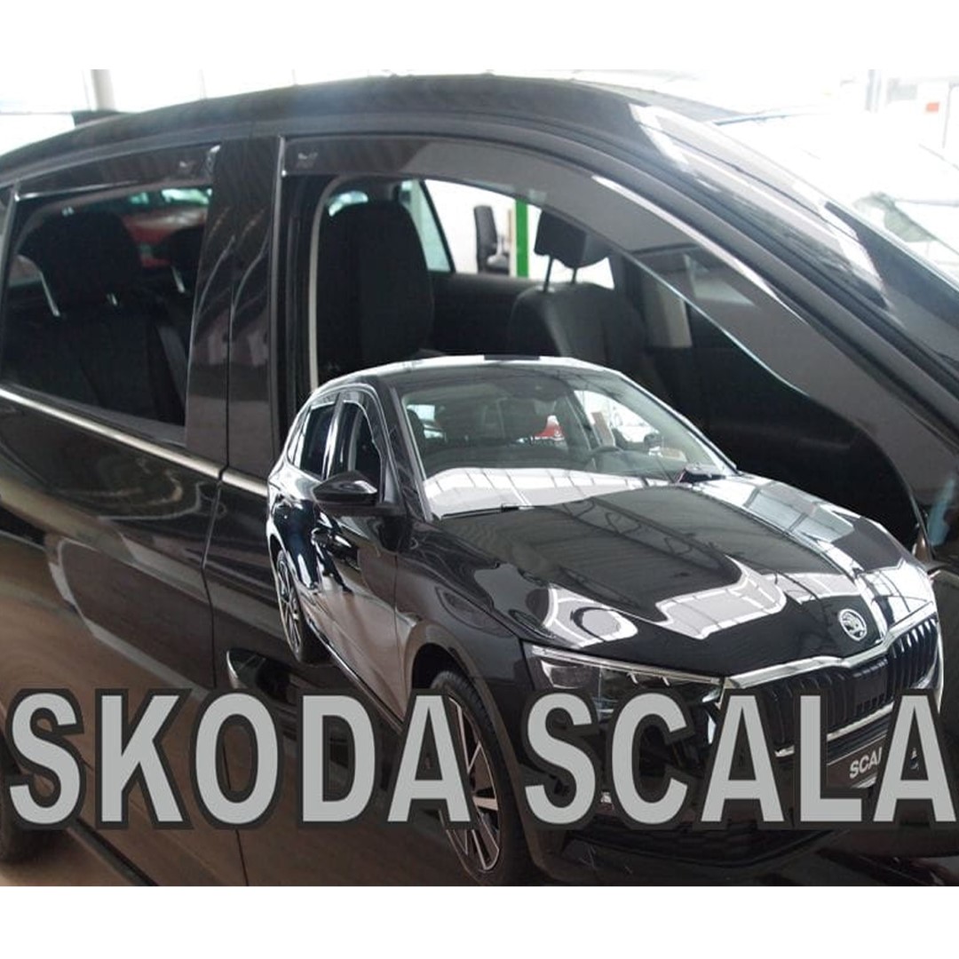 Ανεμοθραυστες Για Skoda Scala 5D 2019+ Σετ Αυτοκινητου Απο Ευκαμπτο Φιμε Πλαστικο HEKO - 4 Τεμ.