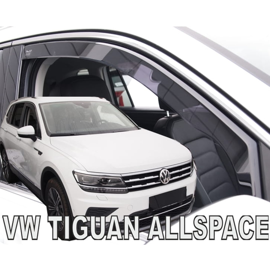 Ανεμοθραυστες Για Vw Tiguan Ii 5D 2015+ / Tiguan Allspace Ii 5D 2017+ Ζευγαρι Απο Ευκαμπτο Φιμε Πλαστικο HEKO - 2 Τεμ. - Thumbnail 2