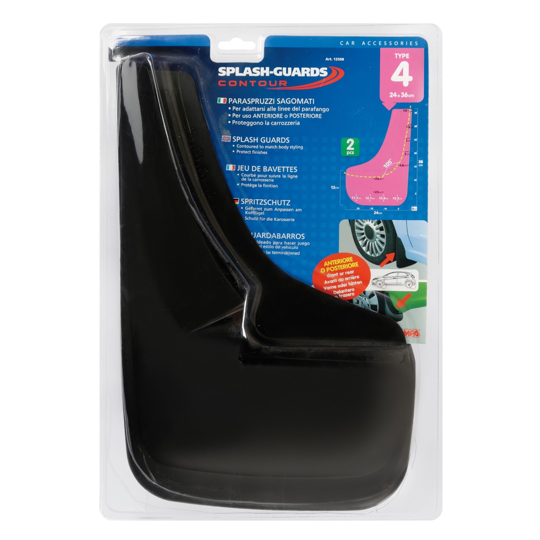 Λασπωτηρες Splash-guards Contour TYPE-4 (24 Χ 36 Cm) - 2 Τεμ. - Thumbnail 3
