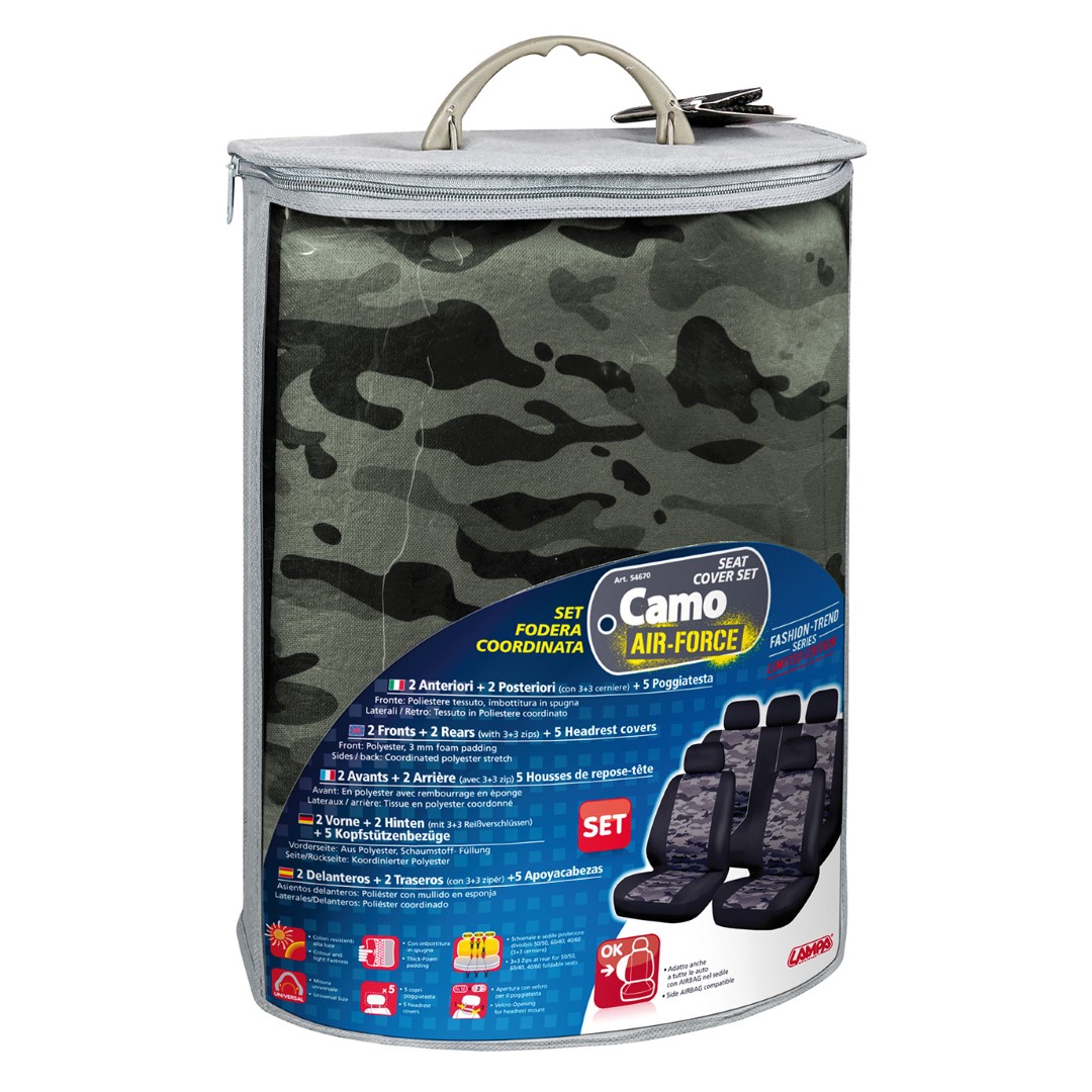 Καλυμματα Καθισματων Camo Air-force Παραλλαγης (σετ) - 4 Τεμ. - Thumbnail 3