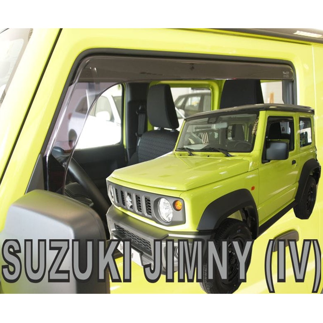 Ανεμοθραυστες Για SUZUKI Jimny 3D 2018+ Ζευγαρι Απο Ευκαμπτο Φιμε Πλαστικο HEKO - 2 Τεμ.