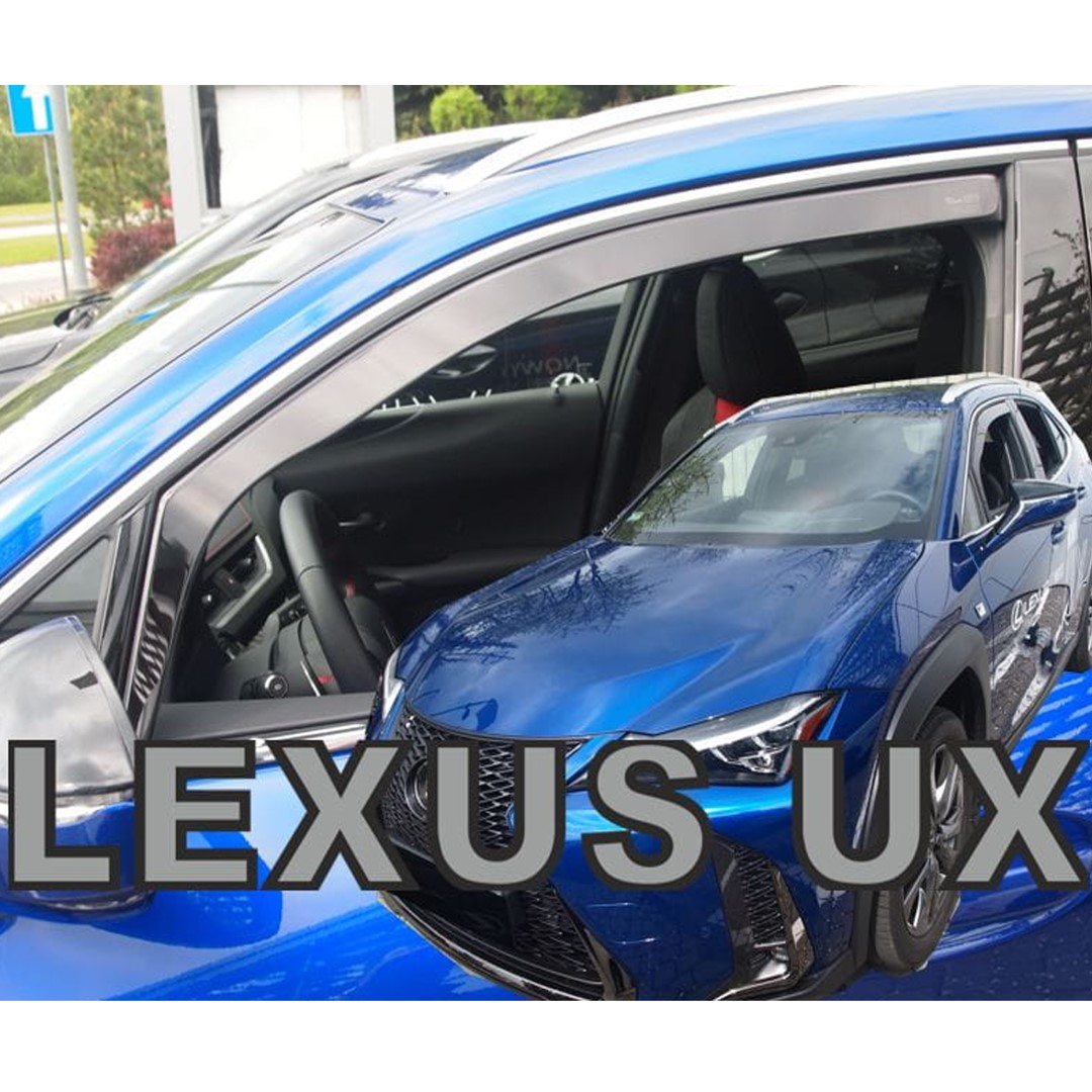 Ανεμοθραυστες Για Lexus Ux 5D 2019+ Ζευγαρι Απο Ευκαμπτο Φιμε Πλαστικο HEKO - 2 Τεμ.