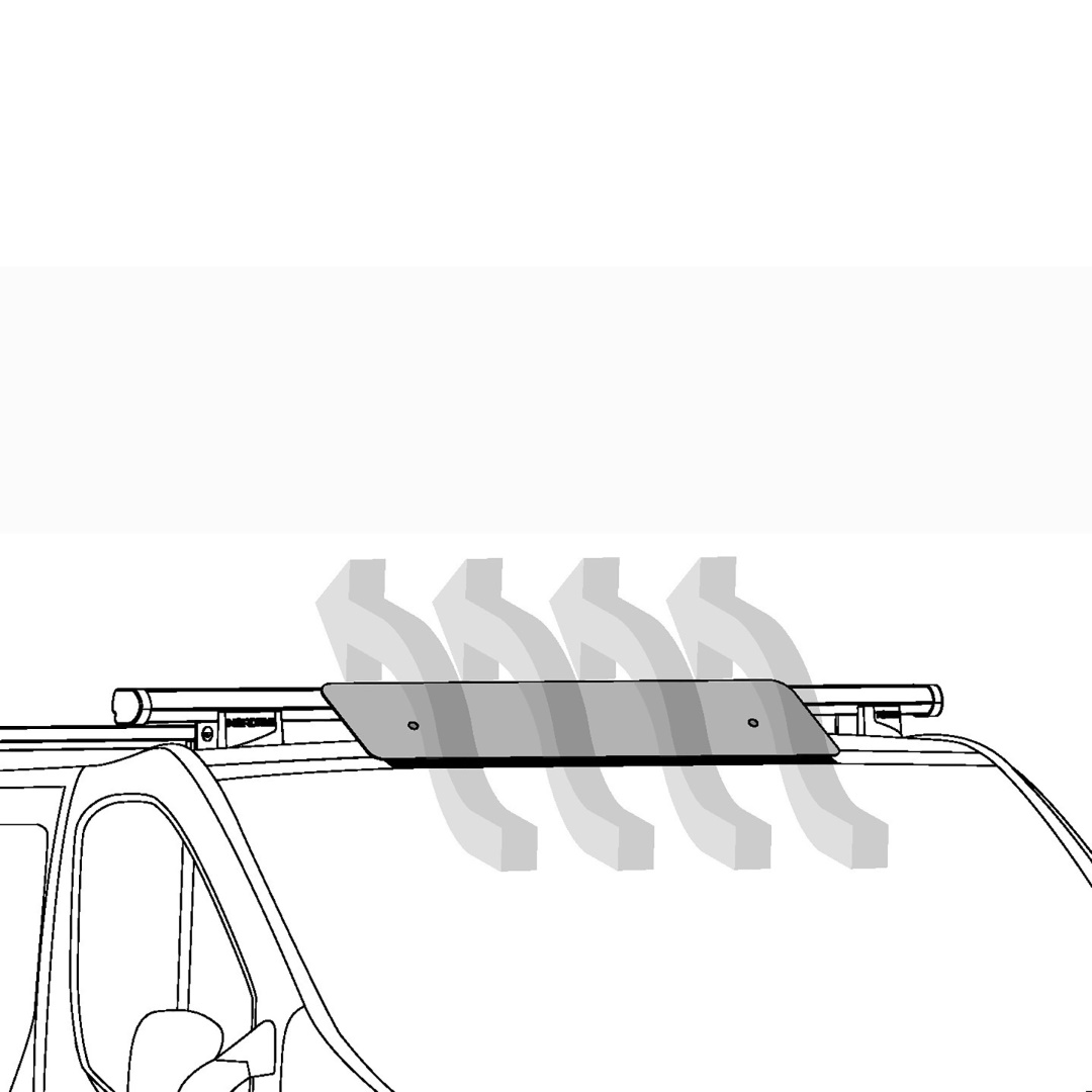 Ανεμοθραυστης Αλουμινιου Για Μπαρες Kargo-plus KP-9 95CM 1τεμ. - Thumbnail 5