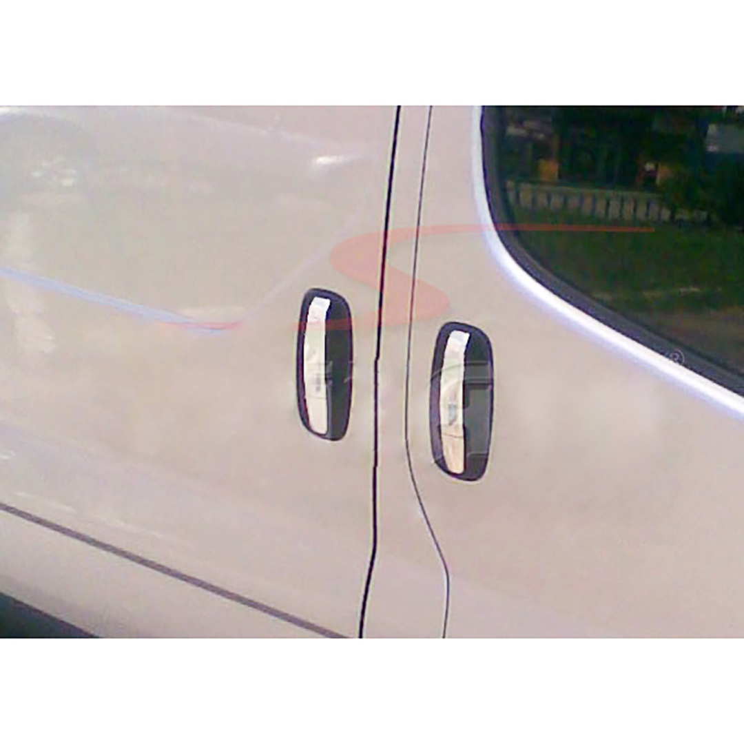 Χερουλια Πορτας Για Renault Trafic 2010+ Χρωμιο Μεταλλικα 3τεμ.