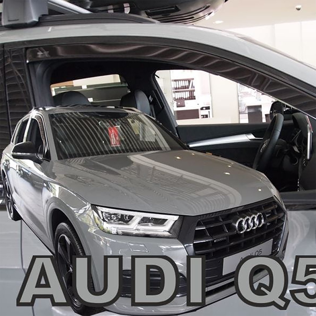 Ανεμοθραυστες Για Audi Q5 5D 2016-2021 Ζευγαρι Απο Ευκαμπτο Φιμε Πλαστικο HEKO - 2 Τεμ.